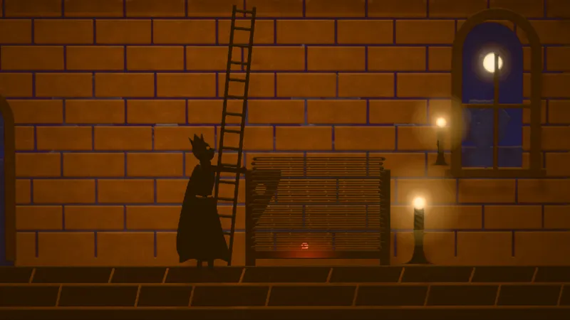 The Princess and the Pea, illustrated as a paper-cut lightbox